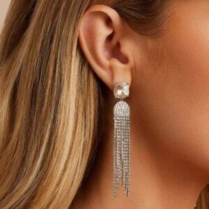 NWT - Gorjana Kingston Arc Silver Earrings